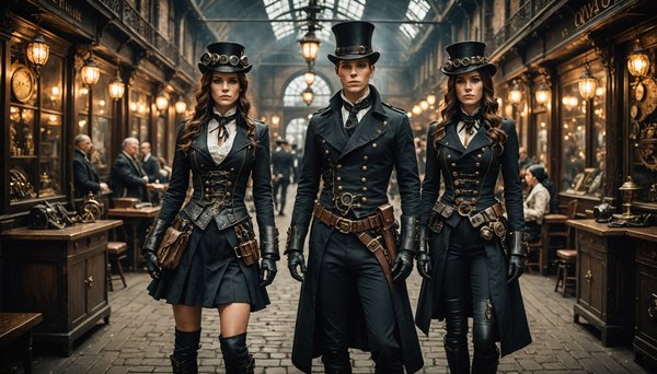 Elevate your fashion game with eye-catching steampunk ensembles